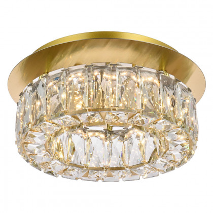 Elegant Monroe Led Flush Mount - Gold, L 12" (3503F12G)