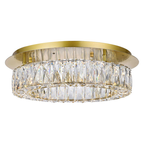 Elegant Monroe Led Flush Mount - Gold, L 18" (3503F18G)