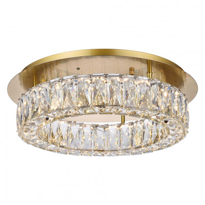 Elegant Monroe Led Flush Mount - Gold, L 18" (3503F18G)