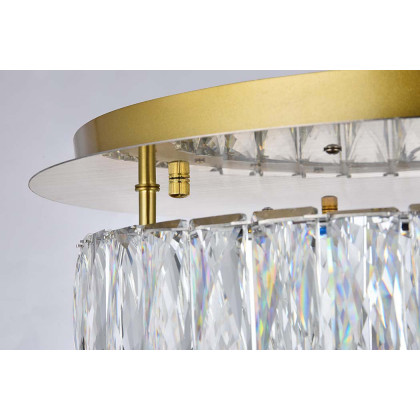 Elegant Monroe Led Flush Mount - Gold, L 18" (3503F18G)