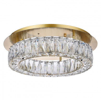 Elegant Monroe Led Flush Mount - Gold, L 18" (3503F18G)