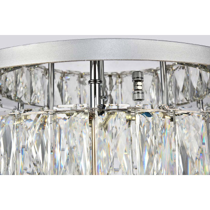 Elegant Monroe Led Flush Mount - Chrome, L 18", 2 Lights (3503F18L2C)