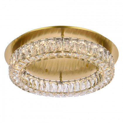 Elegant Monroe Led Flush Mount - Gold, L 22" (3503F22G)