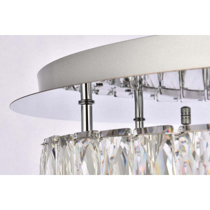 Elegant Monroe Led Flush Mount - Chrome, L 22", 2 Lights (3503F22L2C)