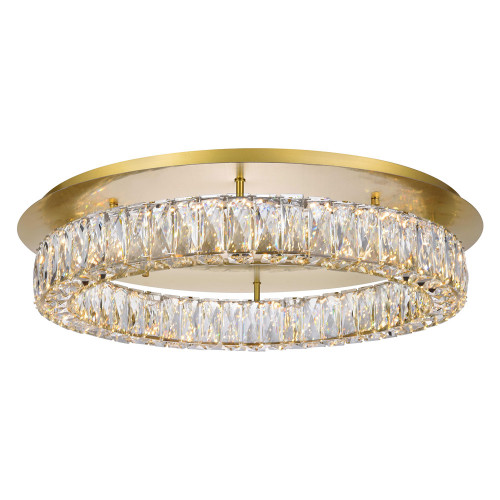 Elegant Monroe Led Flush Mount - Gold, L 26" (3503F26G)