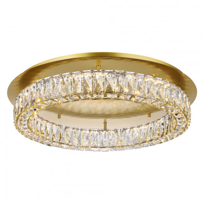 Elegant Monroe Led Flush Mount - Gold, L 26" (3503F26G)