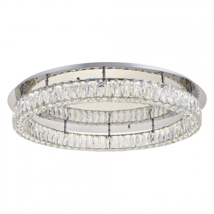 Elegant Monroe Led Flush Mount - Chrome, L 33" (3503F33C)