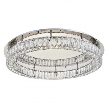 Elegant Monroe Led Flush Mount - Chrome, L 33" (3503F33C)