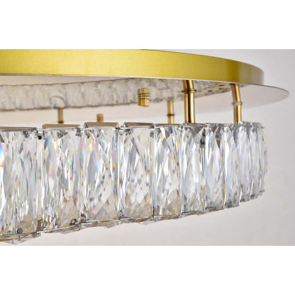 Elegant Monroe Led Flush Mount - Gold, L 33" (3503F33G)