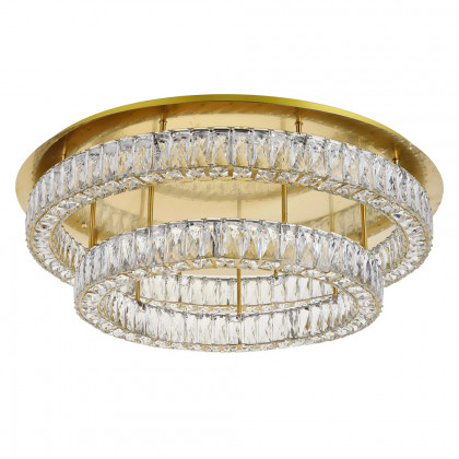 Elegant Monroe Led Flush Mount - Gold, L 33", 2 Lights (3503F33L2G)