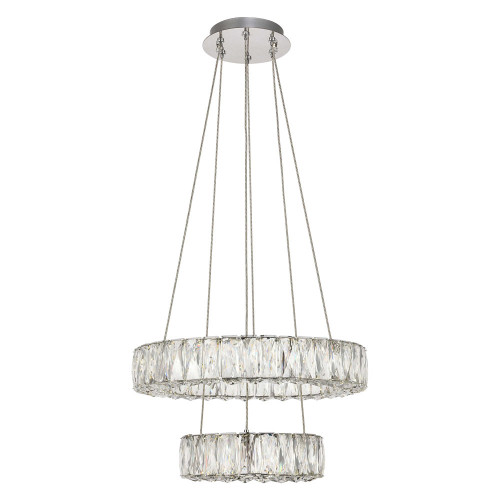Elegant Monroe 5 Tier Led Chandelier - Chrome, L 17.7" (3503G18C)