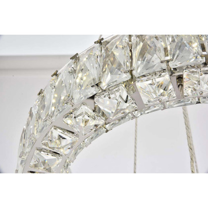 Elegant Monroe 5 Tier Led Chandelier - Chrome, L 17.7" (3503G18C)