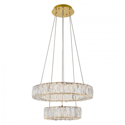 Elegant Monroe 5 Tier Led Chandelier - Gold, L 17.7" (3503G18G)