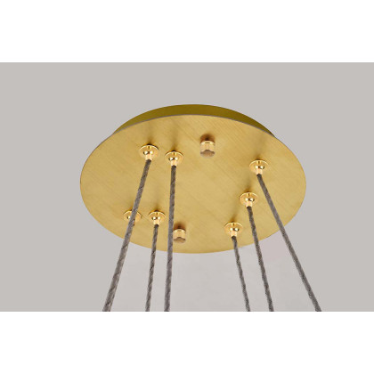 Elegant Monroe 5 Tier Led Chandelier - Gold, L 23.6" (3503G24G)