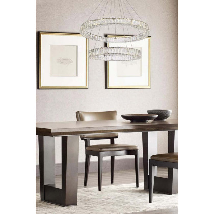 Elegant Monroe 5 Tier Led Chandelier - Chrome, L 36" (3503G36C)