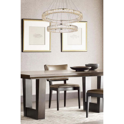 Elegant Monroe 5 Tier Led Chandelier - Gold, L 36" (3503G36G)