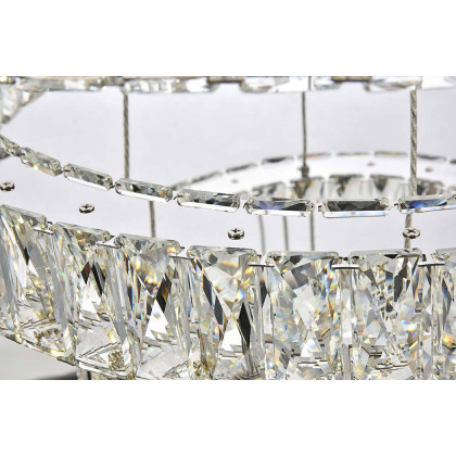 Elegant Monroe 5 Tier Led Chandelier - Chrome, L 31.5" (3503G3LC)