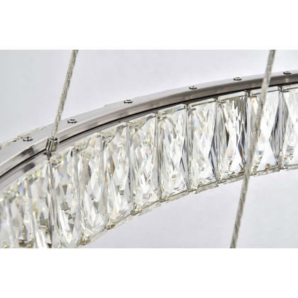 Elegant Monroe 5 Tier Led Chandelier - Chrome, L 31.5" (3503G3LC)