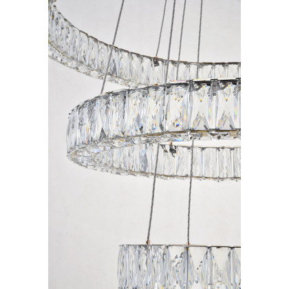 Elegant Monroe 5 Tier Led Chandelier - Gold, L 31.5" (3503G3LG)