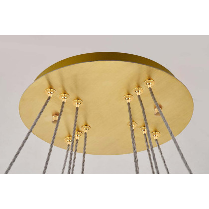 Elegant Monroe 5 Tier Led Chandelier - Gold, L 31.5" (3503G3LG)