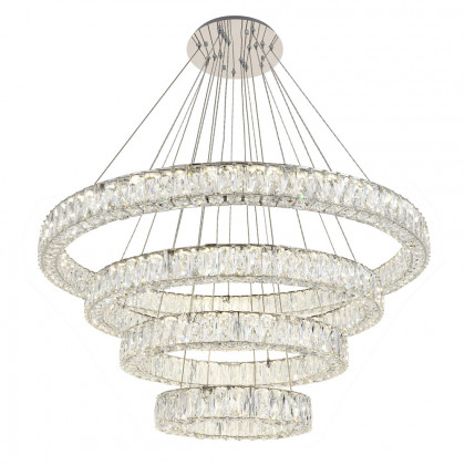Elegant Monroe 5 Tier Led Chandelier - Chrome, L 41" (3503G41C)