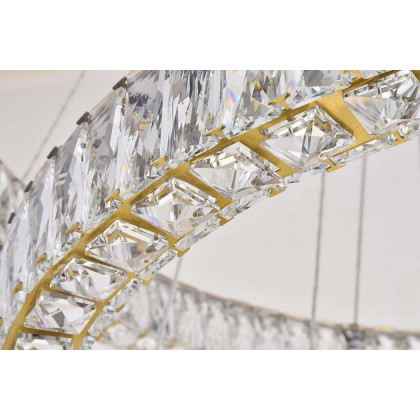 Elegant Monroe 5 Tier Led Chandelier - Gold, L 41" (3503G41G)