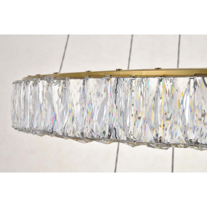 Elegant Monroe 5 Tier Led Chandelier - Gold, L 41" (3503G41G)
