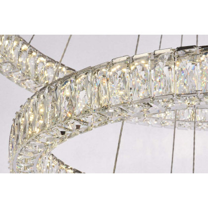 Elegant Monroe 5 Tier Led Chandelier - Chrome, L 41" (3503G41LC)