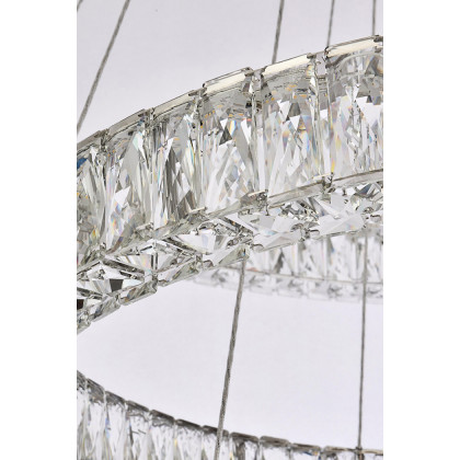 Elegant Monroe 5 Tier Led Chandelier - Chrome, L 41" (3503G41LC)