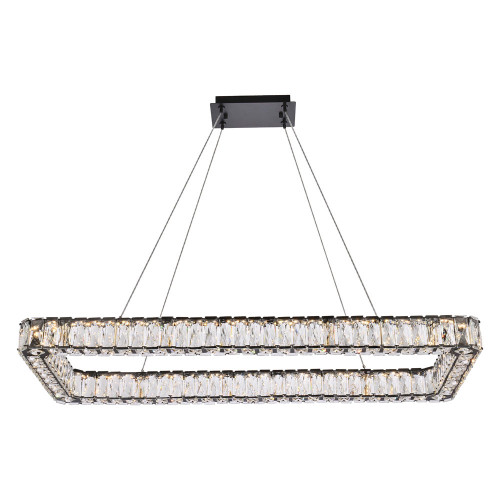 Elegant Pendant Light - Black, L 42" (3504D42L1BK)