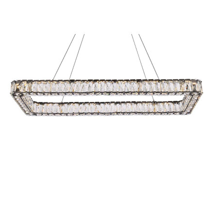 Elegant Pendant Light - Black, L 42" (3504D42L1BK)