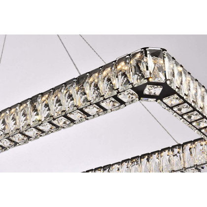 Elegant Pendant Light - Black, L 42" (3504D42L1BK)