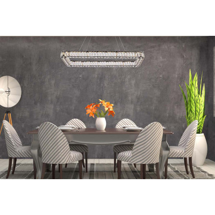 Elegant Pendant Light - Black, L 42" (3504D42L1BK)