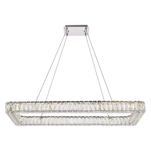 Elegant Pendant Light - Chrome, L 42" (3504D42L1C)
