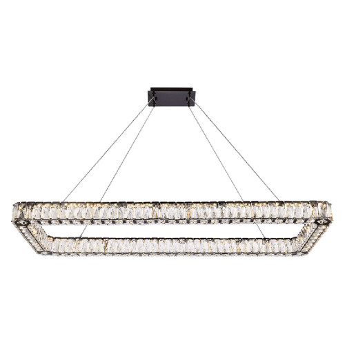 Elegant Pendant Light - Black, L 50" (3504D50L1BK)