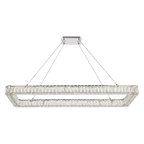 Elegant Pendant Light - Chrome, L 50" (3504D50L1C)