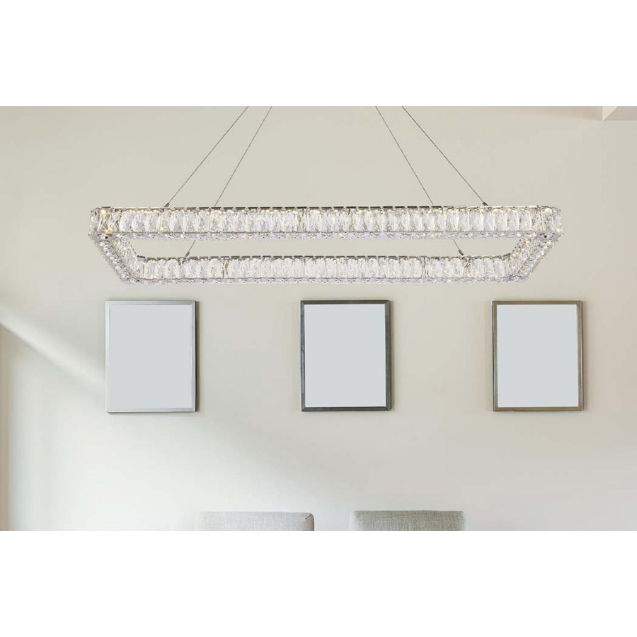 Elegant Pendant Light - Chrome, L 50" (3504D50L1C)