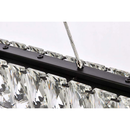 Elegant Pendant Light - Black, L 42", 2 Lights (3504G42L2BK)