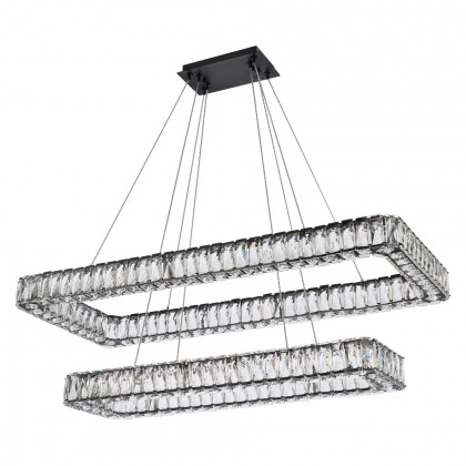 Elegant Pendant Light - Black, L 42", 2 Lights (3504G42L2BK)
