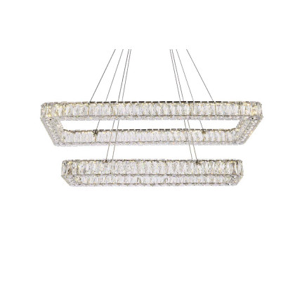 Elegant Pendant Light - Chrome, L 42", 2 Lights (3504G42L2C)