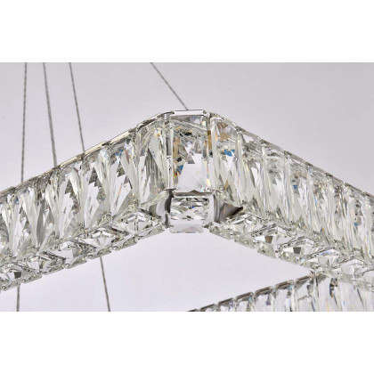 Elegant Pendant Light - Chrome, L 50", 2 Lights (3504G50L2C)