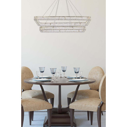 Elegant Pendant Light - Chrome, L 50", 2 Lights (3504G50L2C)