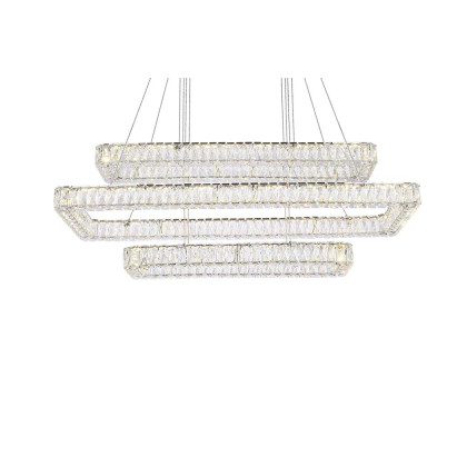 Elegant Pendant Light - Chrome, L 50", 3 Lights (3504G50L3C)