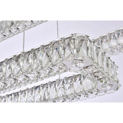 Elegant Pendant Light - Chrome, L 50", 3 Lights (3504G50L3C)