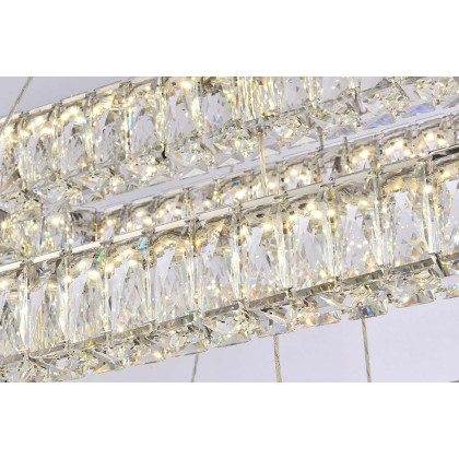 Elegant Pendant Light - Chrome, L 50", 3 Lights (3504G50L3C)