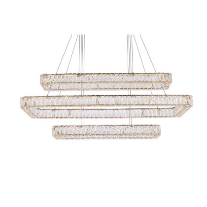 Elegant Pendant Light - Gold, L 50", 3 Lights (3504G50L3G)