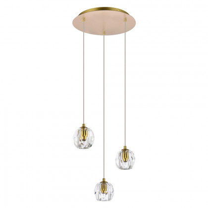 Elegant Eren 1 Light Pendant - Gold, L 12" (3505D12G)