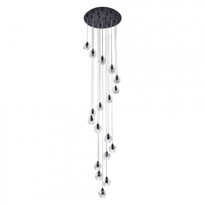 Elegant Eren 1 Light Pendant - Black, L 20" (3505D20BK)