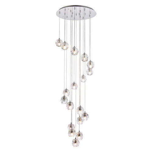 Elegant Eren 1 Light Pendant - Chrome, L 20" (3505D20C)