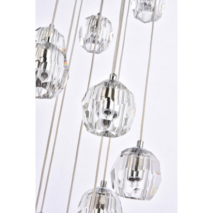 Elegant Eren 1 Light Pendant - Chrome, L 20" (3505D20C)